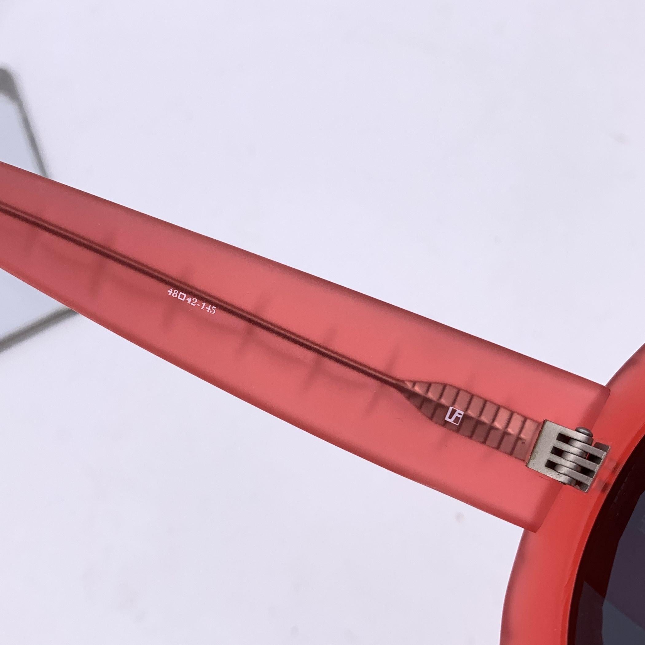Jeremy Scott by Linda Farrow Red Oversize JSPool/1 Sunglasses 145 mm 1
