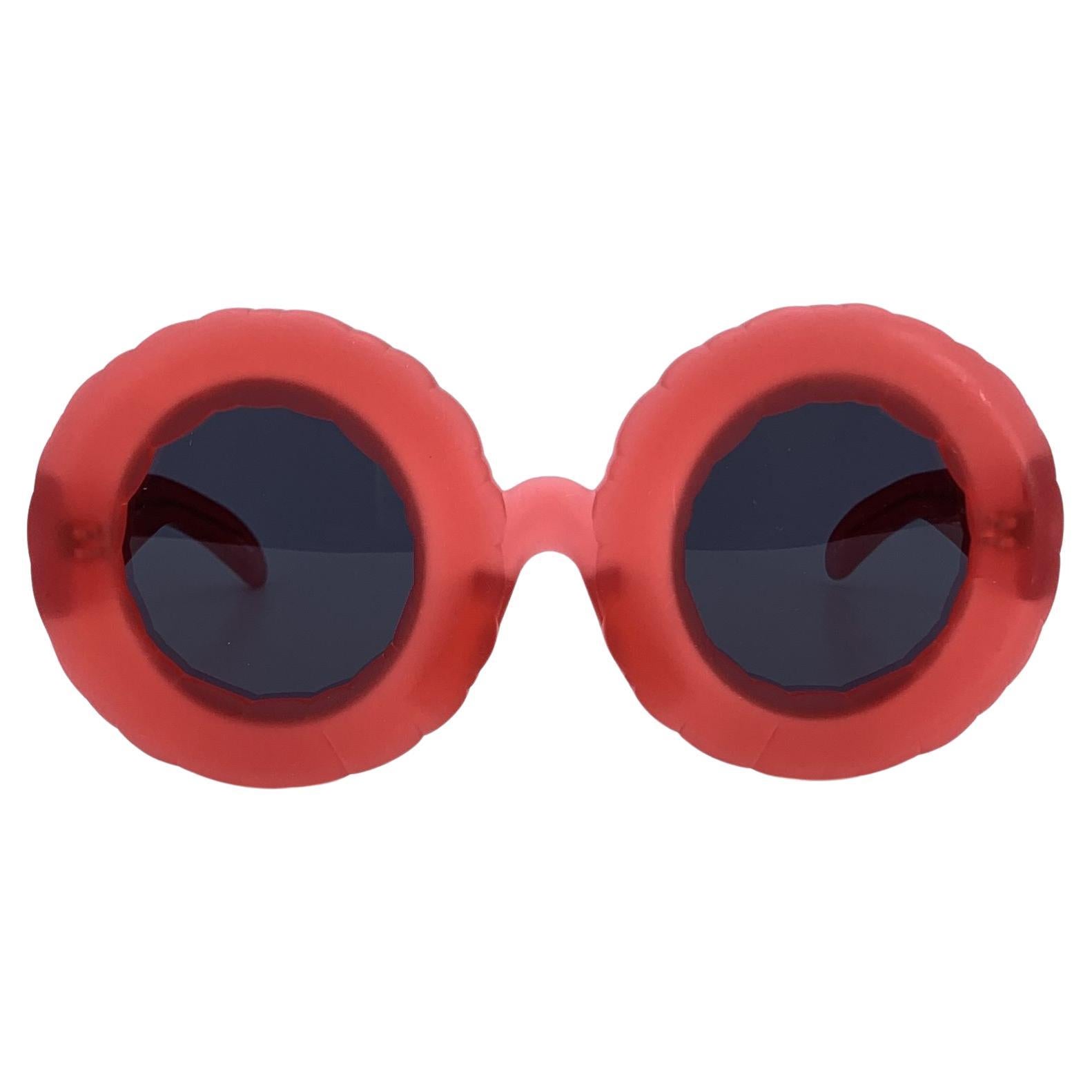 Occhiali da sole Jeremy Scott by Linda Farrow Red Oversize JSPool/1 145 mm