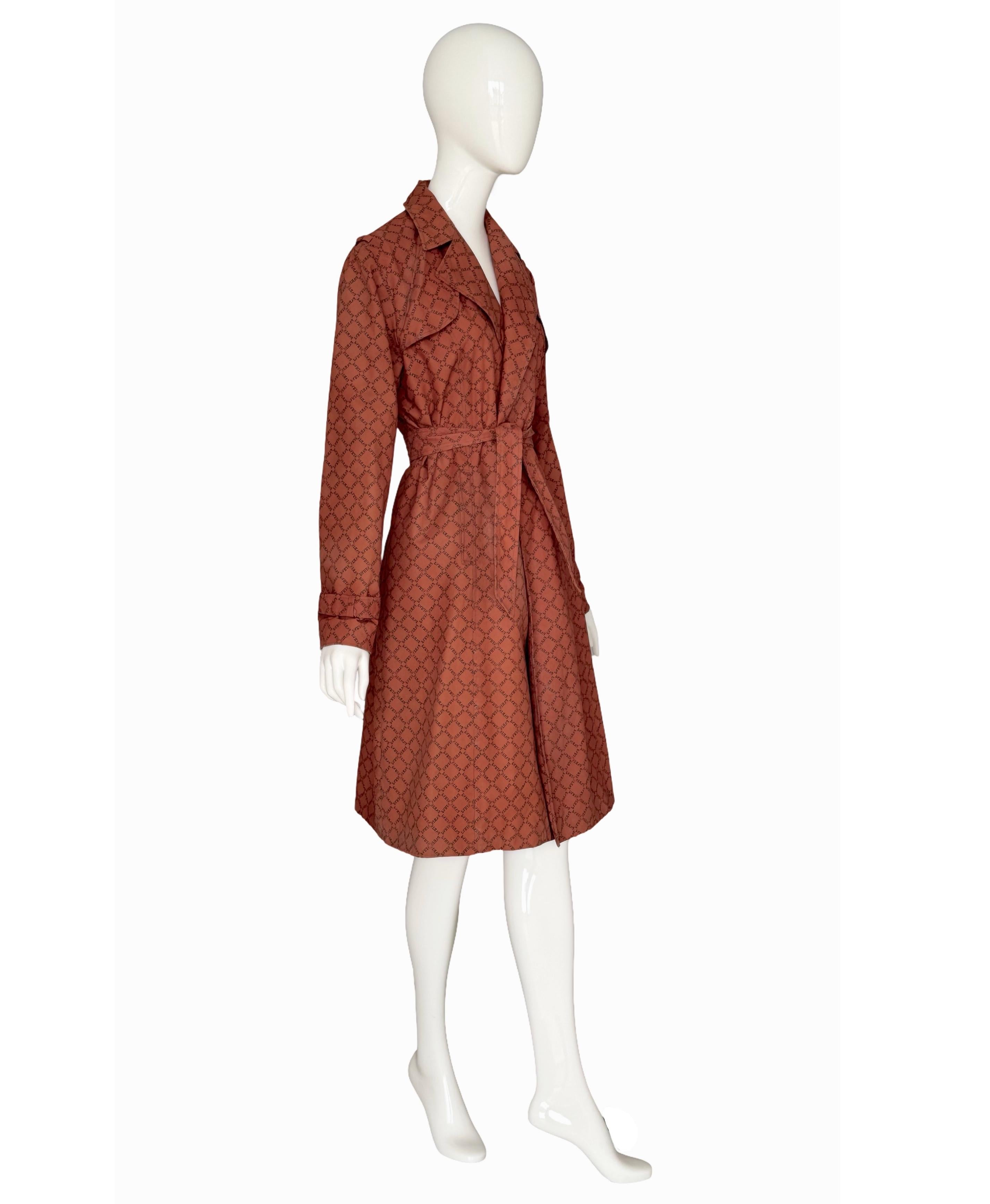 Collection'S di Jeremy Scott Collezione Autunno 2000 Trench sartoriale stampato invertito a Parigi in vendita 4