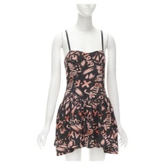 Jeremy Scott, miniabito con spalline a raggi X a New York City Names, arancione