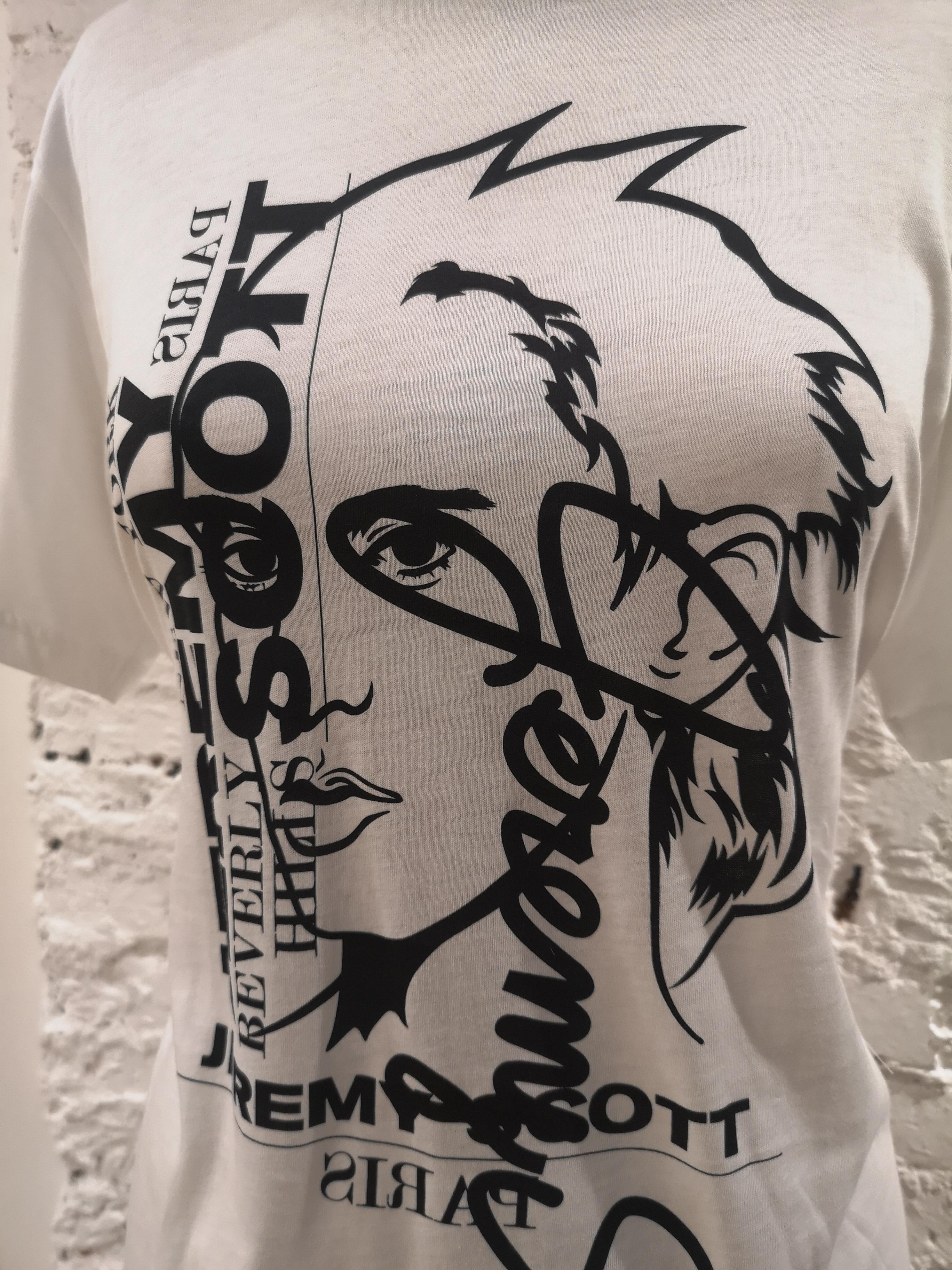 Jeremy Scott white cotton T-shirt NWOT In New Condition In Capri, IT