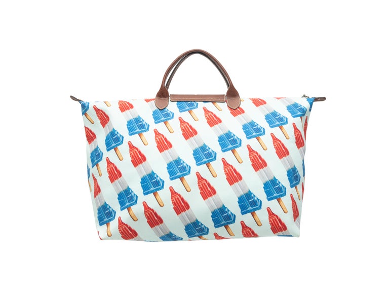 Jeremy Scott White and Multicolor x Longchamp Empire State Popsicle Print  Bag at 1stDibs | jeremy scott x longchamp, longchamp x jeremy scott
