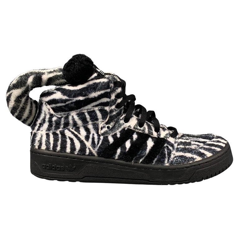 adidas zebra high tops