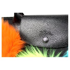 Jeremy Scott x Longchamps Borsa Tote in pelliccia sintetica neon
