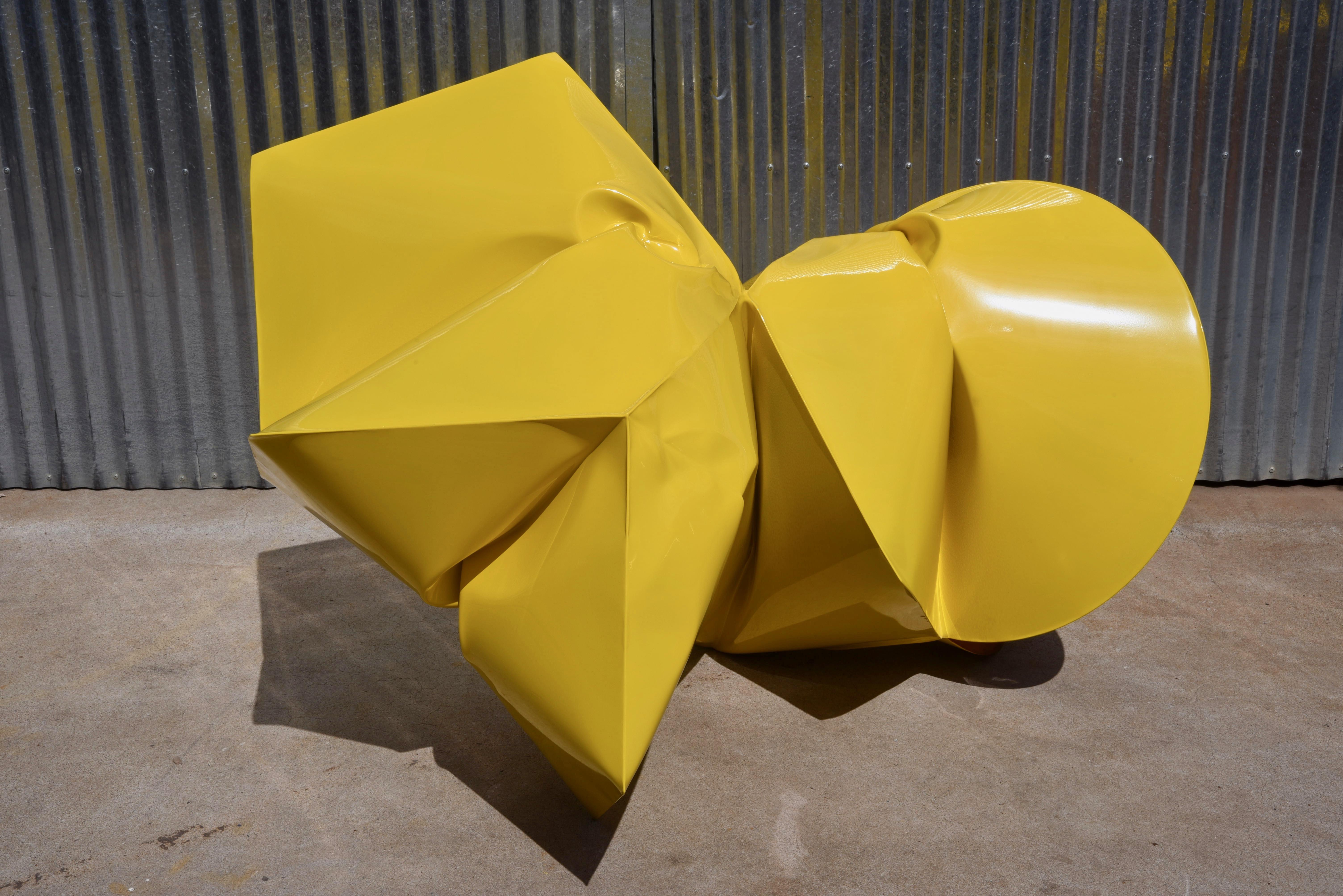 Covestro Yellow - Contemporary Sculpture by Jeremy Thomas