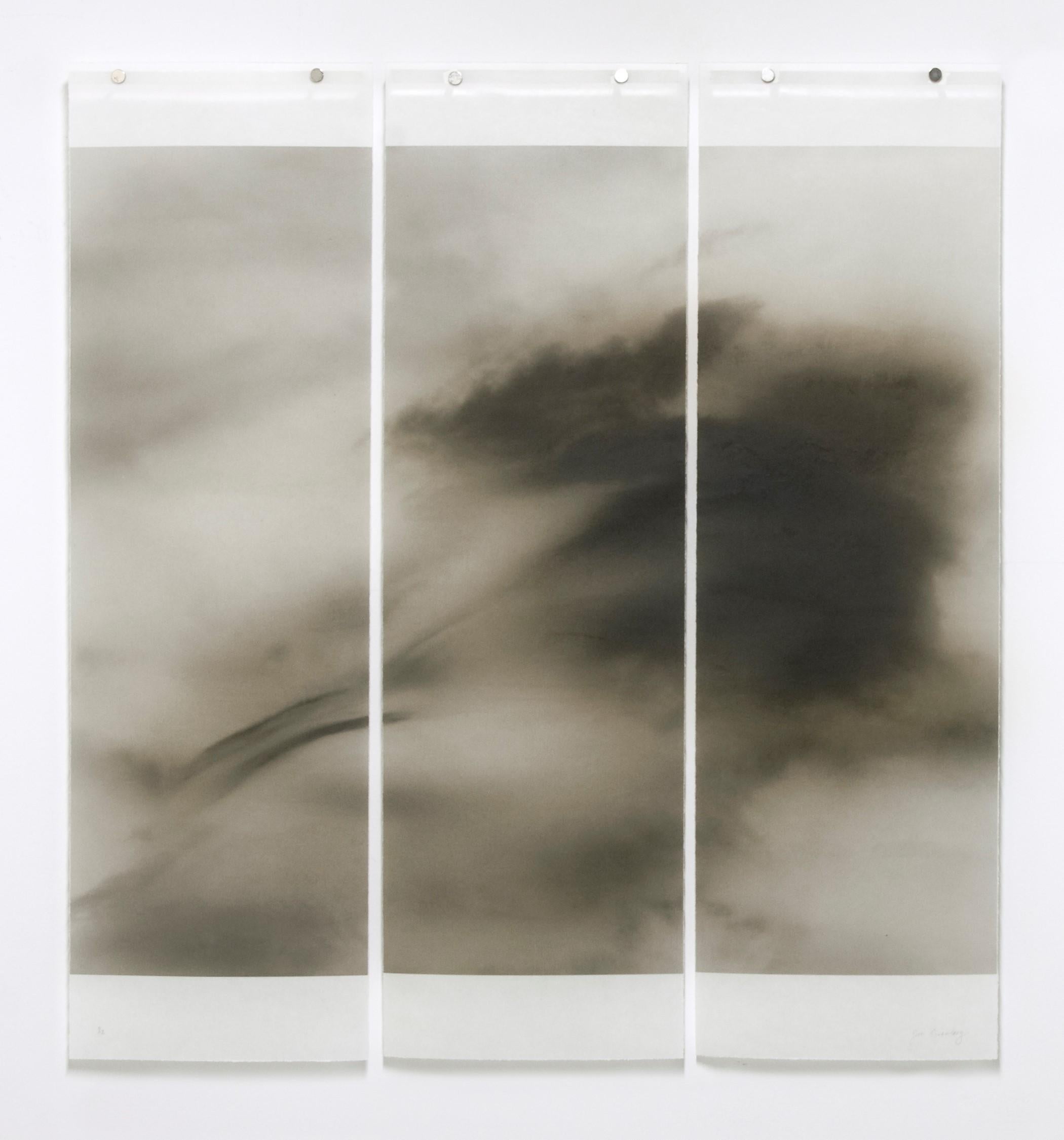 Jeri Eisenberg Landscape Photograph - Songs of the Sky 8 (Abstract Landscape Sepia Toned Photograph of Clouds & Sky)