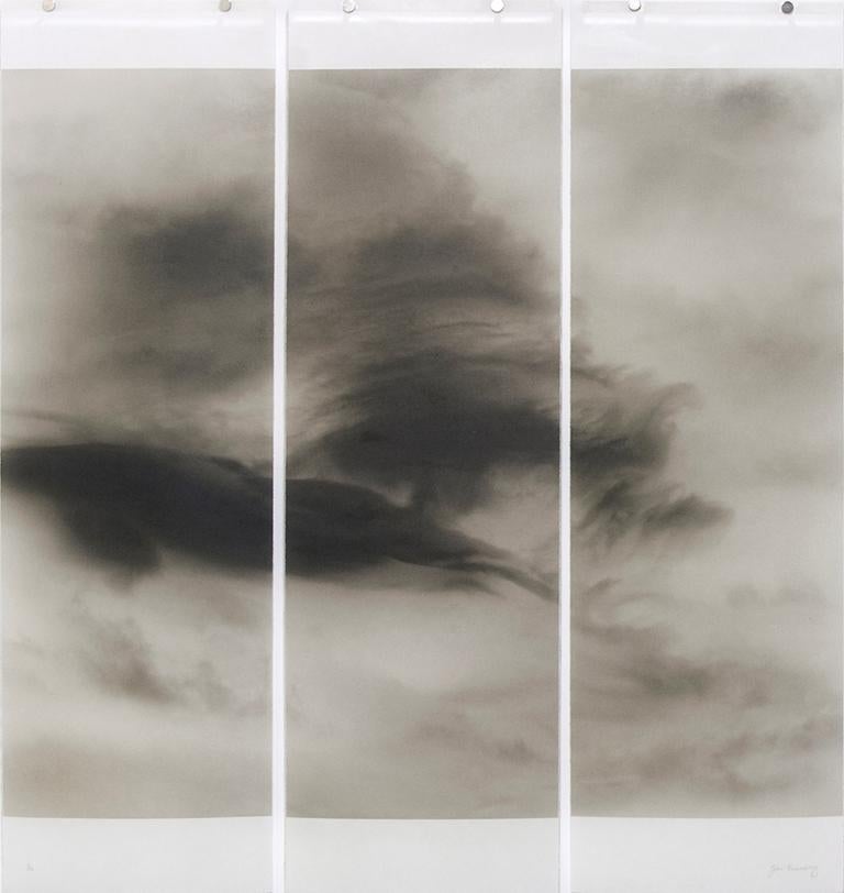 Jeri Eisenberg Abstract Photograph - Songs of the Sky 9 (Abstract Landscape Sepia Toned Photograph of Clouds & Sky)