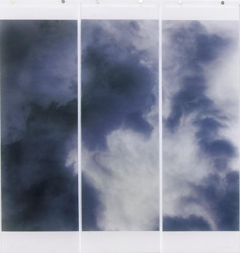 Jeri Eisenberg Abstract Photograph - Songs of the Sky 10 (Abstract Landscape Color Photograph of Clouds & Blue Sky)