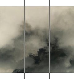 Songs of the Sky No. 1 (3 Panel Photograph of Sky Japanese Kozo Paper/Encaustic)