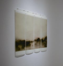 Songs of the Sky No. 7 (4 Panel Photograph of Sky Japanese Kozo Paper/Encaustic)