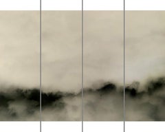 Songs of the Sky No. 7 (4 Panel Photograph of Sky Japanese Kozo Paper/Encaustic)