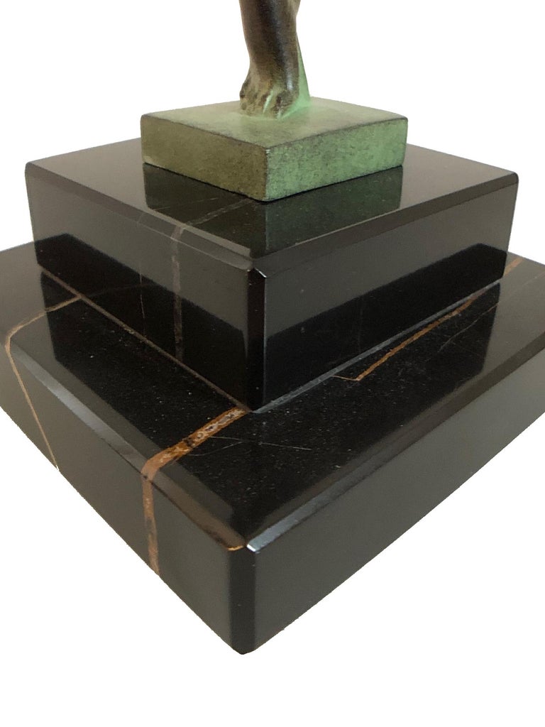 Jericho Trumpet Sculpture from Raymonde Guerbe by Max Le Verrier Art Deco Style at 1stDibs