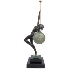 Jericho Trumpet Sculpture from Raymonde Guerbe by Max Le Verrier Art Deco Style