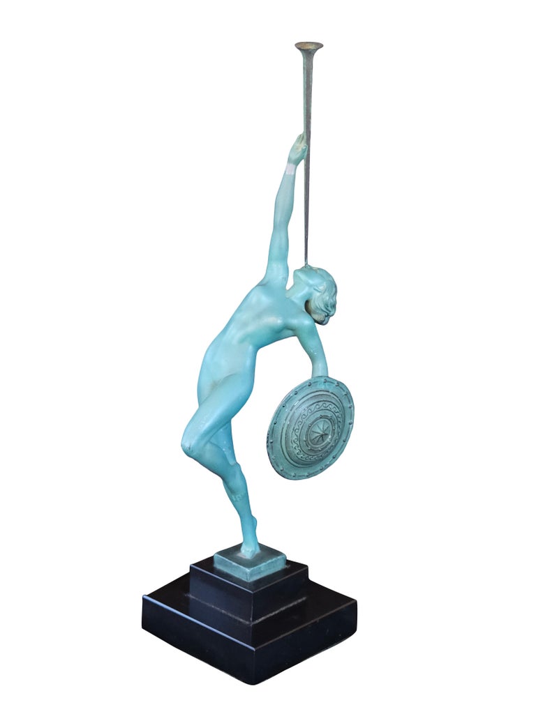 Jericho Vintage Art Deco Sculpture from Raymonde Guerbe by Max Le Verrier  at 1stDibs | jericho sculpture, jericho statue