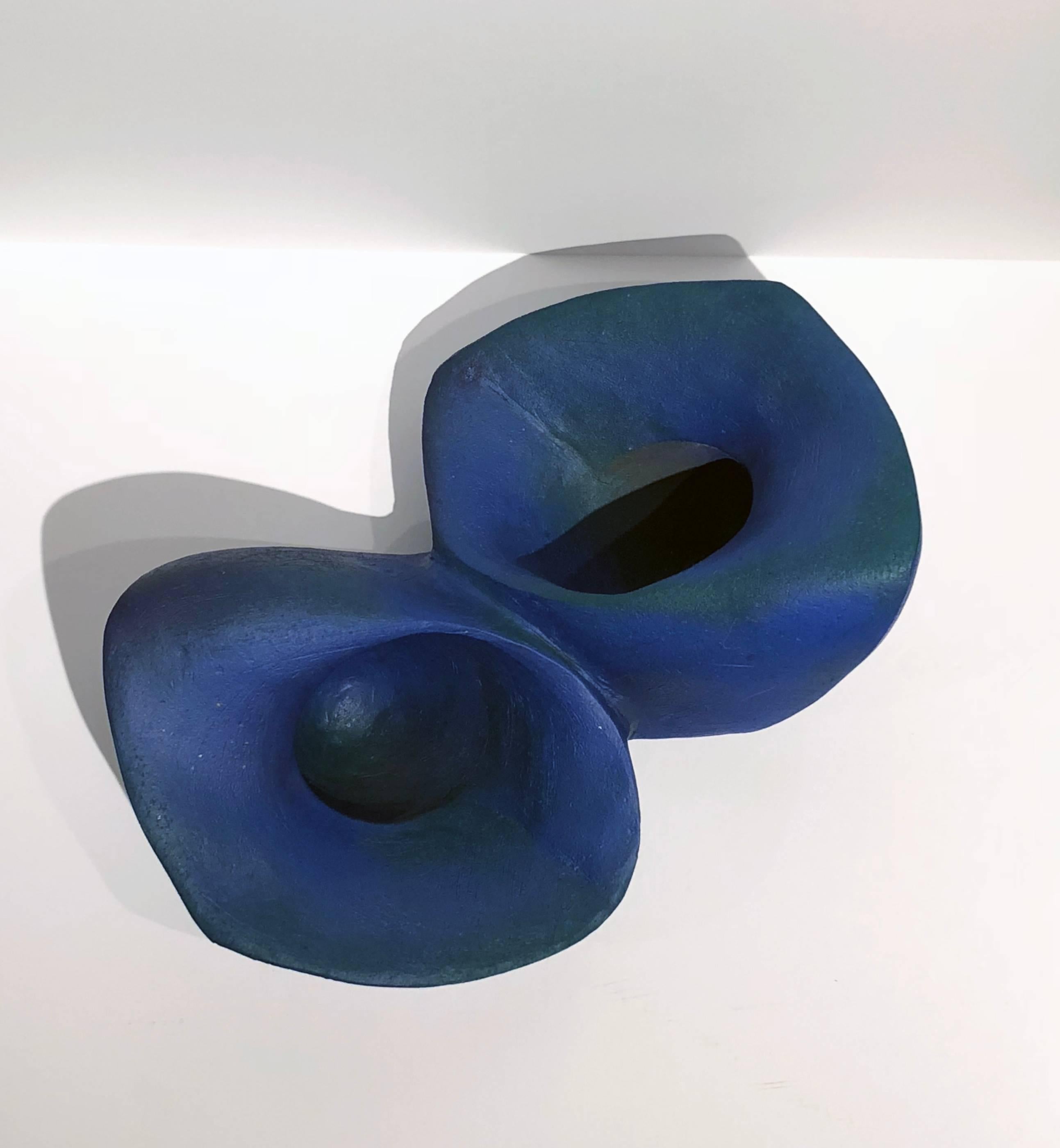 Blue Join - Sculpture by Jerilyn Virden