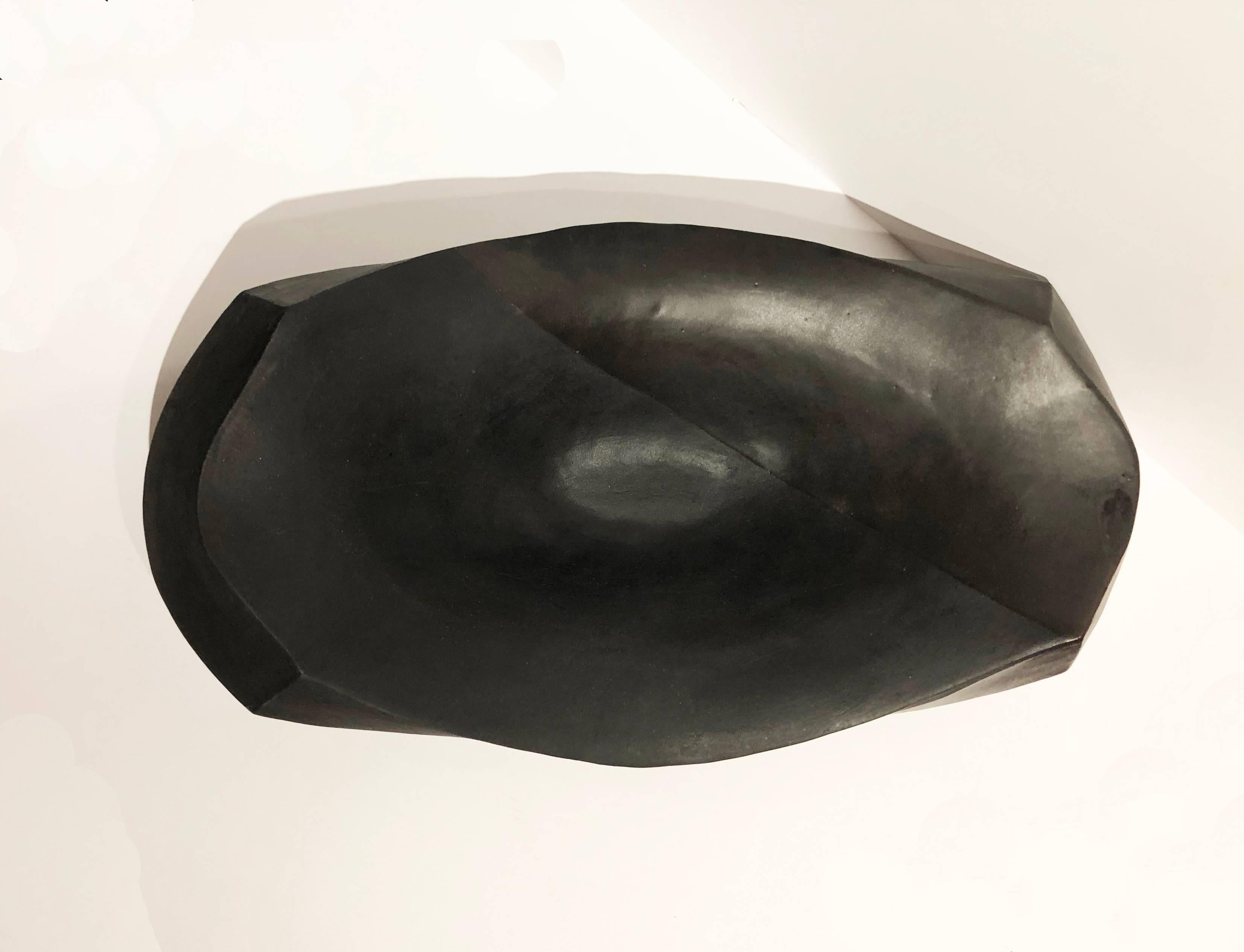 Hollow Rectangle, Ceramic Vessel - Contemporary Sculpture by Jerilyn Virden