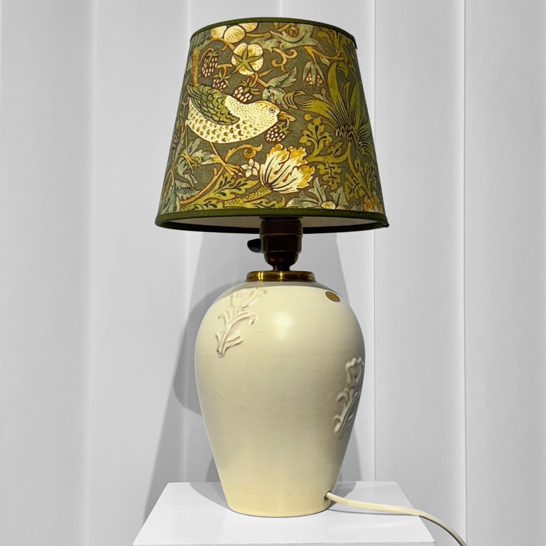 Ruck Werkmäster, skandinavische Keramik-Tischlampe, Nittsjö, Schweden, 1940er Jahre (Skandinavische Moderne) im Angebot
