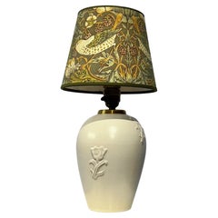 Ruck Werkmäster, skandinavische Keramik-Tischlampe, Nittsjö, Schweden, 1940er Jahre