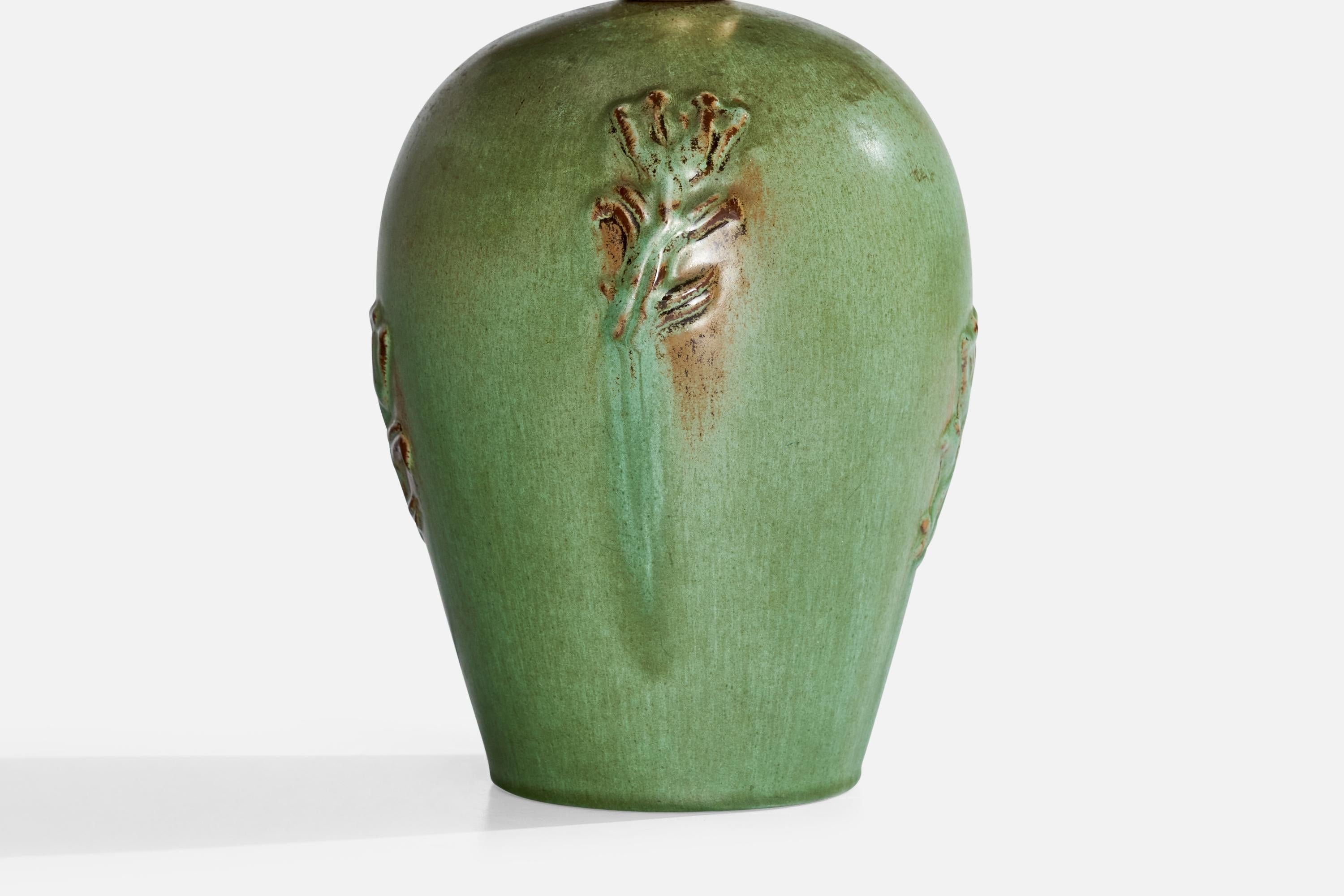 Jerk Werkmäster, Lampada da tavolo, Ceramica, Fabrice, Svezia, anni '30 in vendita 1