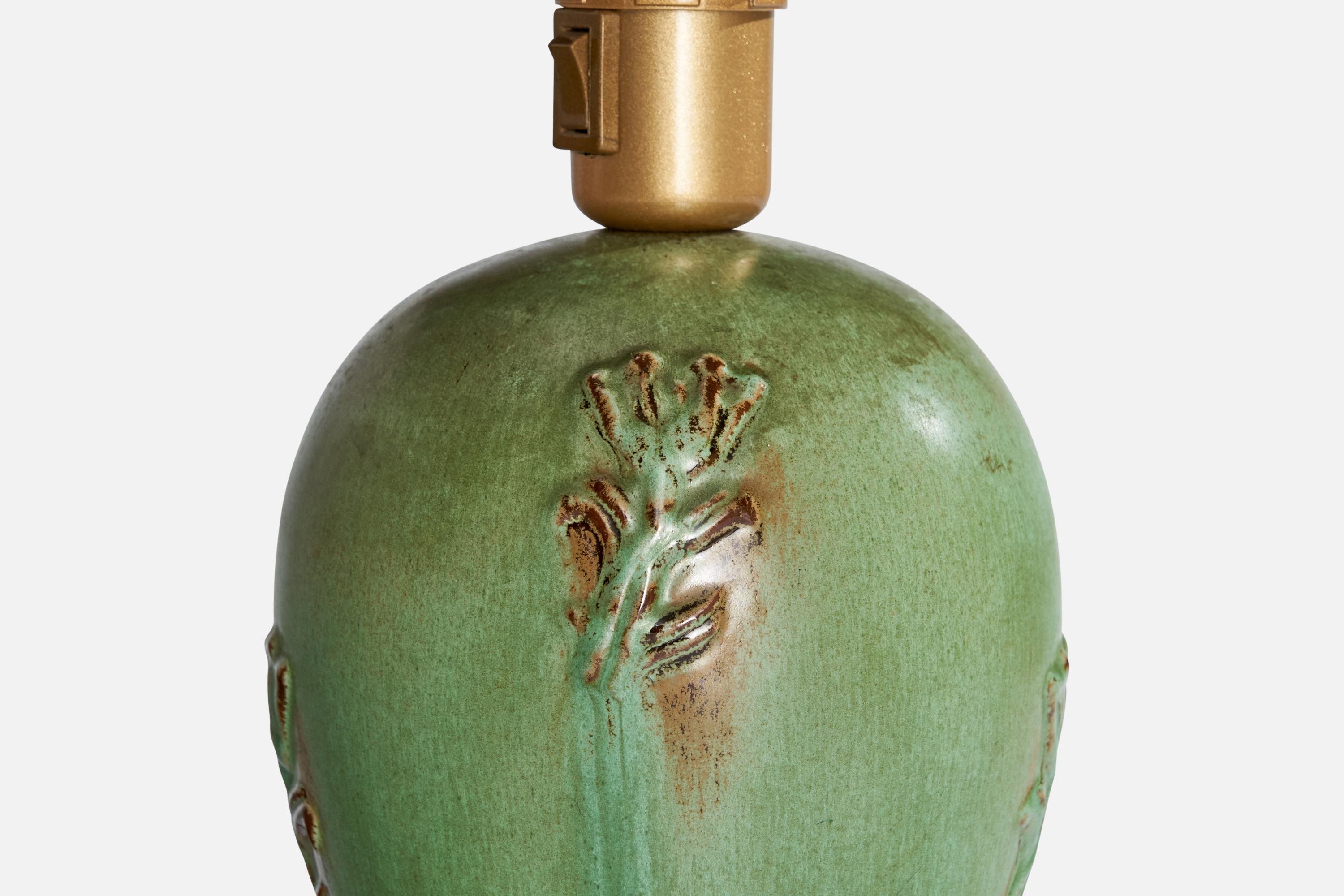 Jerk Werkmäster, Lampada da tavolo, Ceramica, Fabrice, Svezia, anni '30 in vendita 2