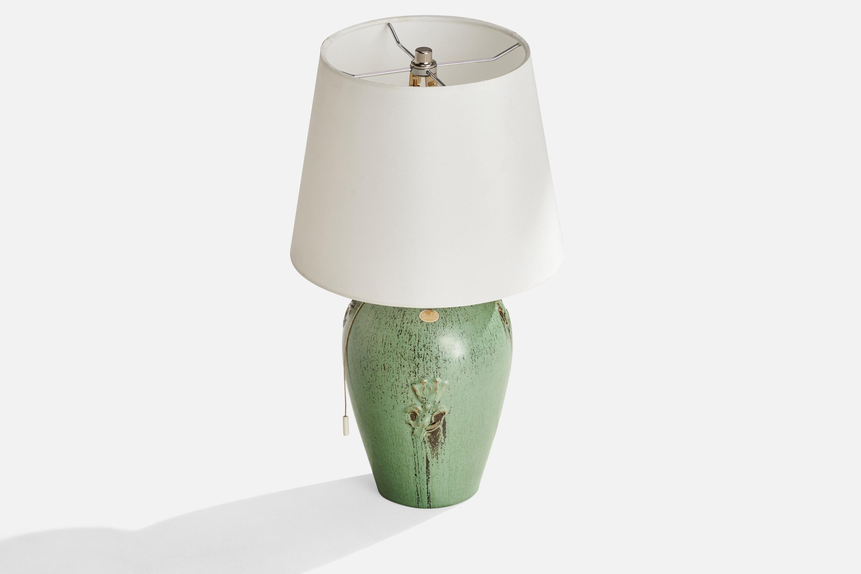 Scandinave moderne Jerk Werkmäster, lampe de table, céramique, Suède, années 1930 en vente