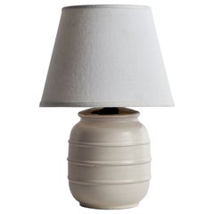 Jerk Werkmäster, Table Lamp, Ceramic, Sweden, 1930s