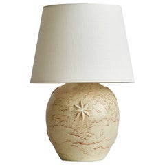 Jerk Werkmäster, Table Lamp, Ceramic, Sweden, 1930s