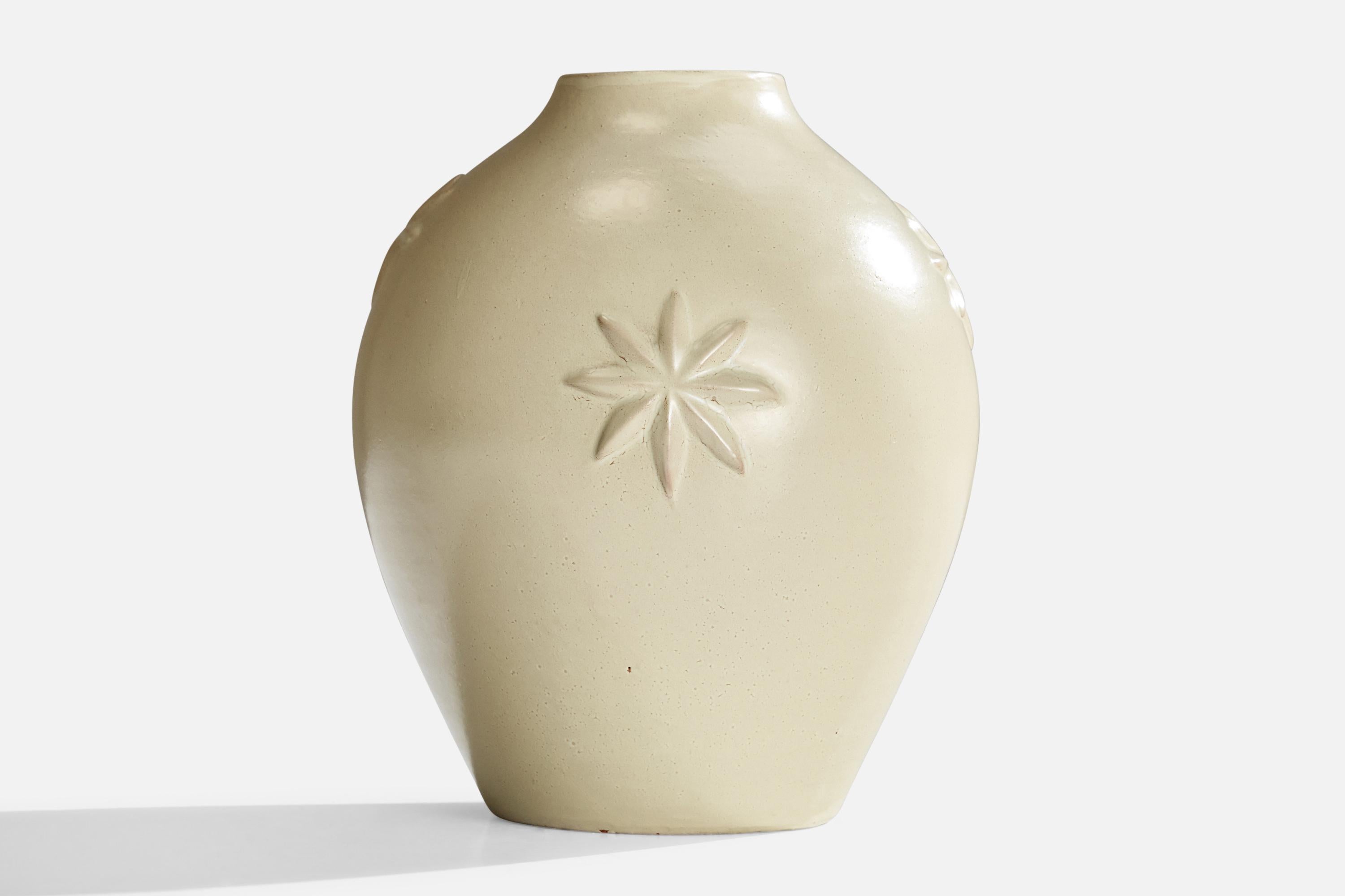 Ruck Werkmäster, Vase, Keramik, Schweden, 1930er Jahre (Schwedisch) im Angebot