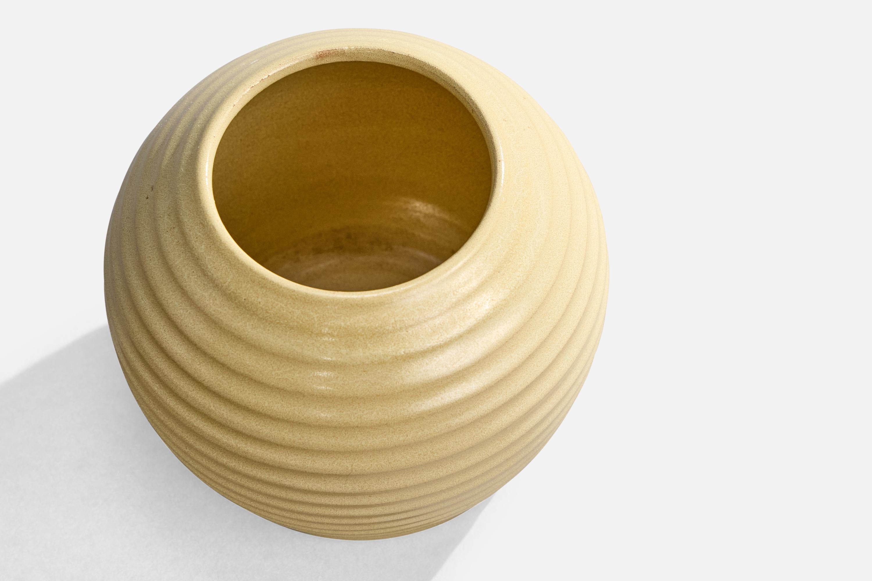 Swedish Jerk Werkmäster, Vase, Ceramic, Sweden, 1930s For Sale