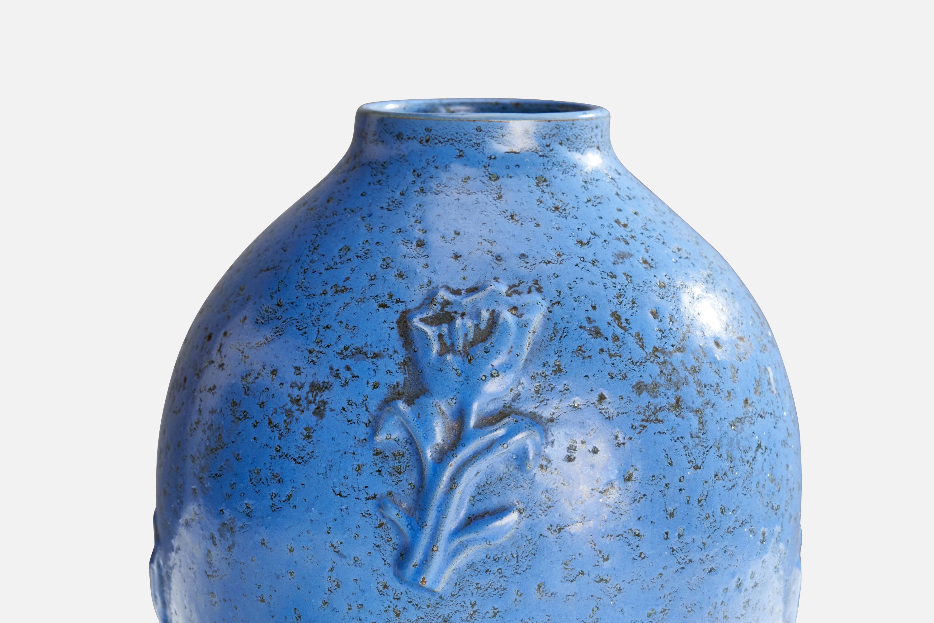 Mid-20th Century Jerk Werkmäster, Vase, Ceramic, Sweden, 1930s For Sale