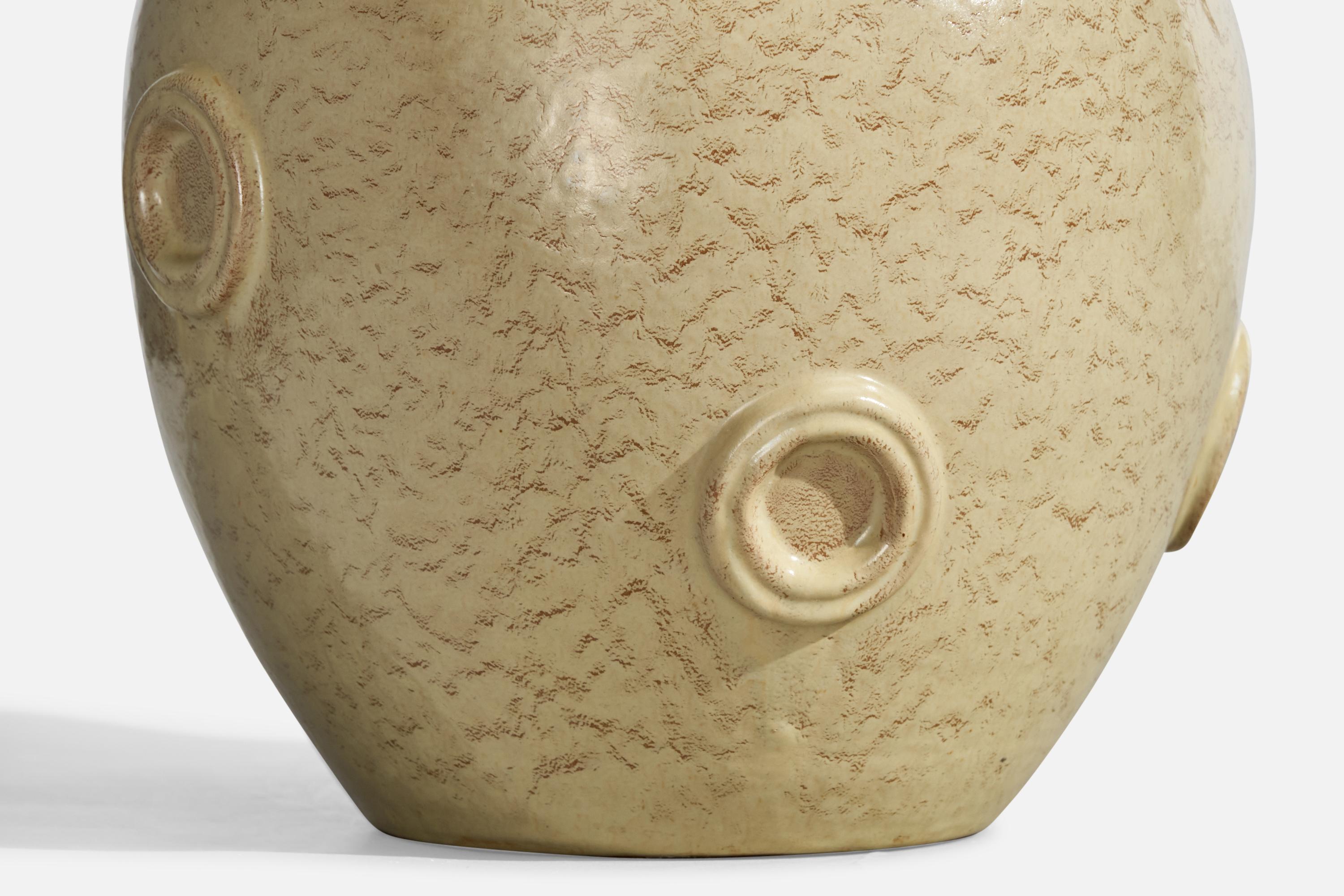 Metà XX secolo Jerk Werkmäster, Vaso, Ceramica, Svezia, anni '30 in vendita