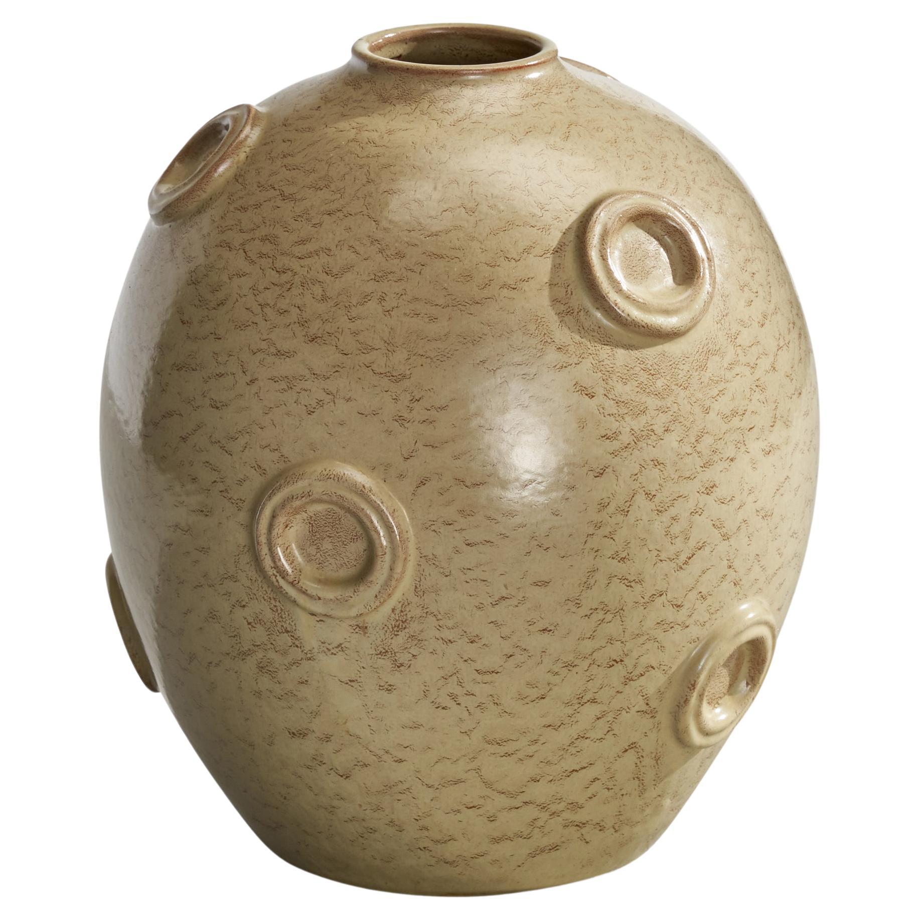 Ruck Werkmäster, Vase, Keramik, Schweden, 1930er Jahre