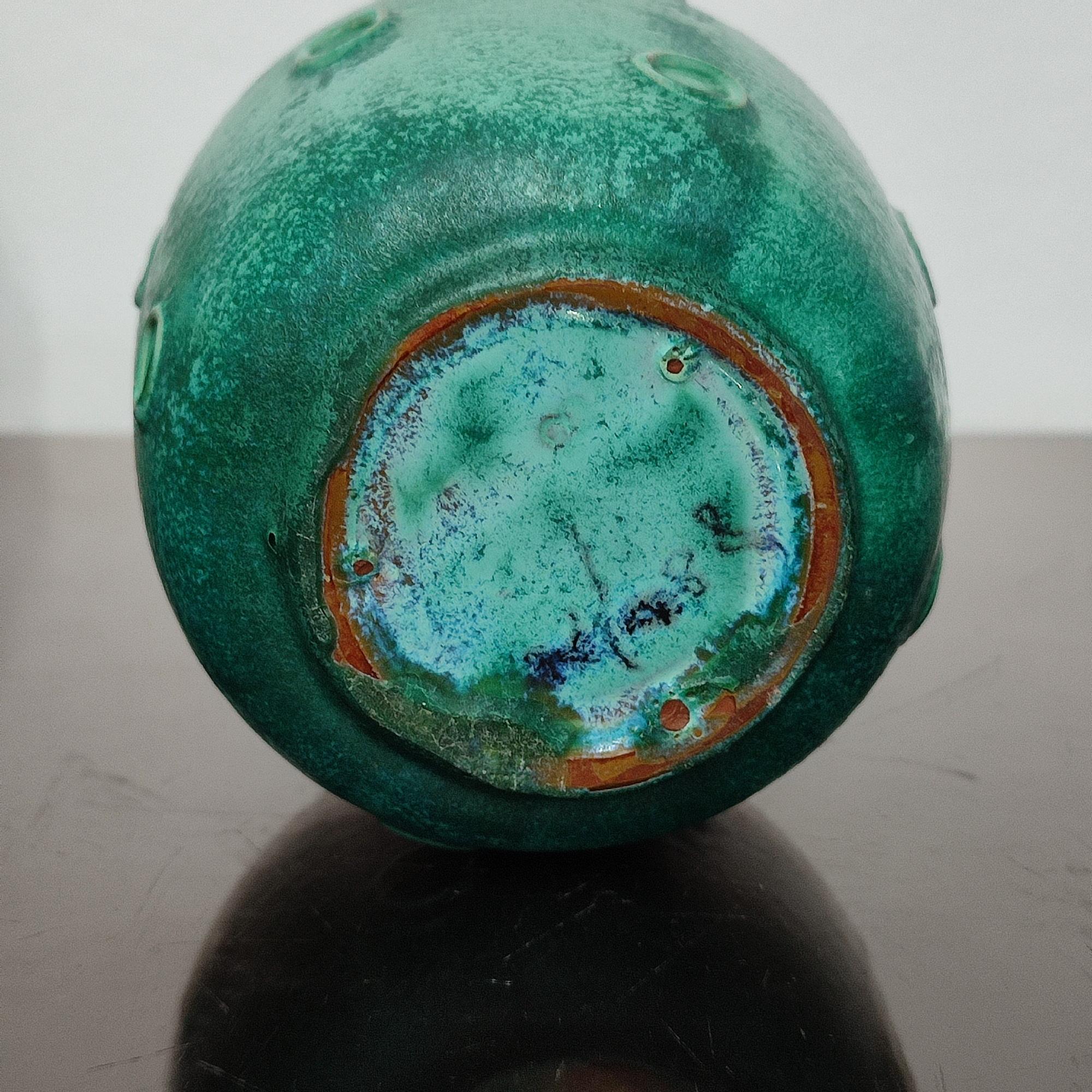 Jerk Werkmäster, Vase, Earthenware, Nittsjo Keramik, Sweden, 1940s For Sale 3