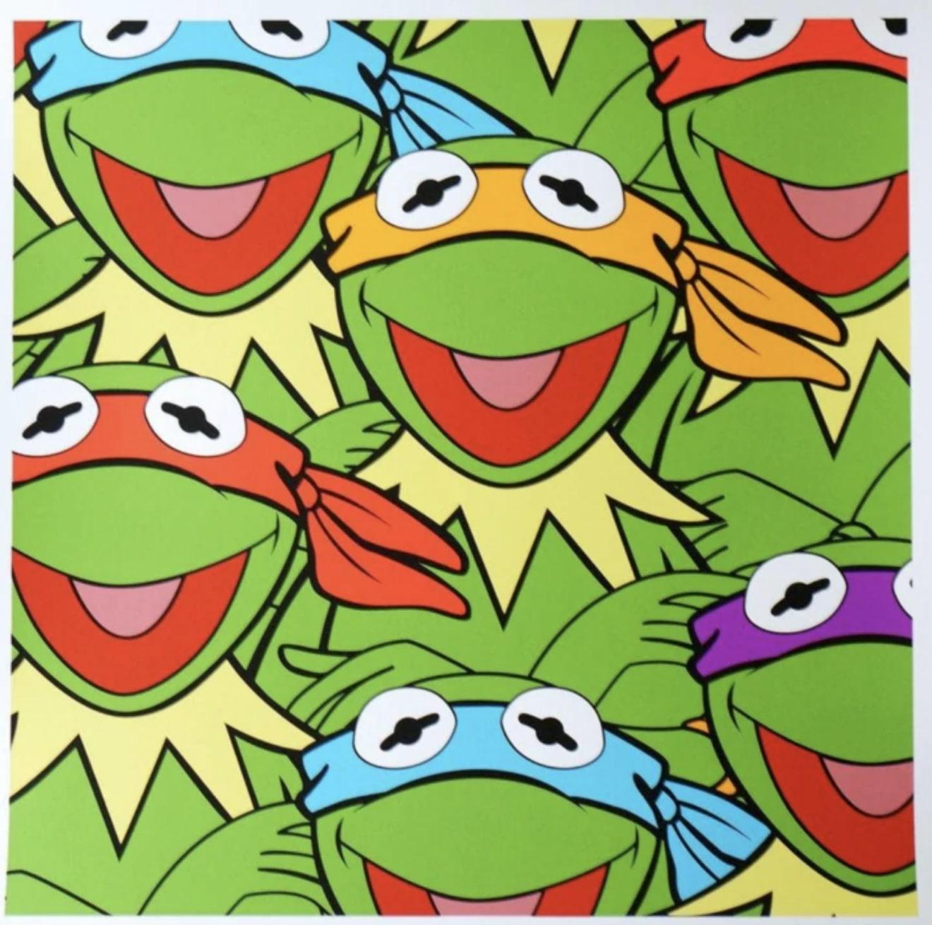 Jerkface Portrait Print - Kermit and Ninja Turtles 