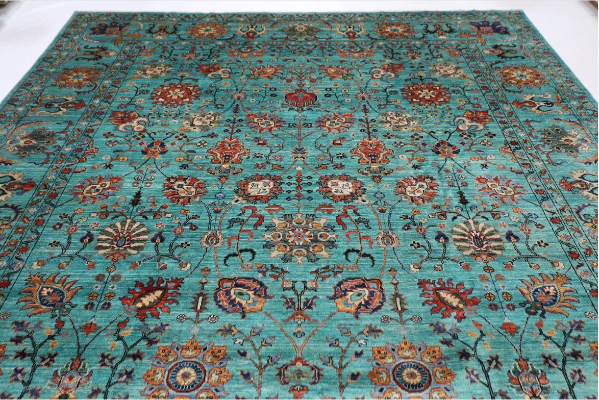 Jerm Rugs's 10X13 ft Hand Knotted Afghan Turkmen Sultani Rug In New Condition For Sale In Muscat, OM