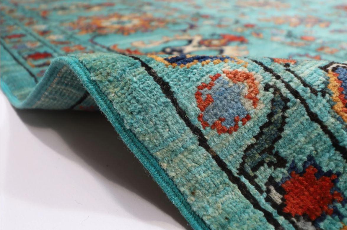 Wool Jerm Rugs's 10X13 ft Hand Knotted Afghan Turkmen Sultani Rug For Sale