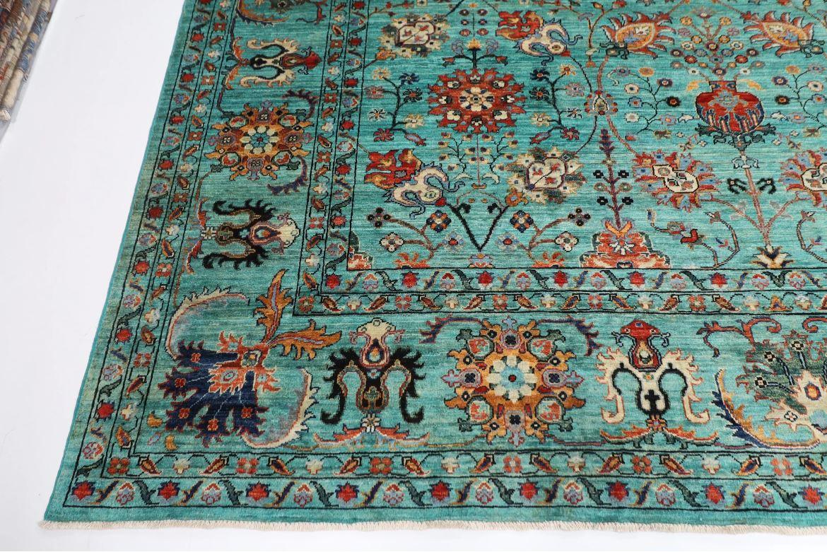 Jerm Rugs's 10X13 ft Hand Knotted Afghan Turkmen Sultani Rug For Sale 1