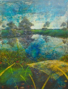 Montón de Basura I Pintura al temple y acrílico sobre lienzo Paisaje En Stock
