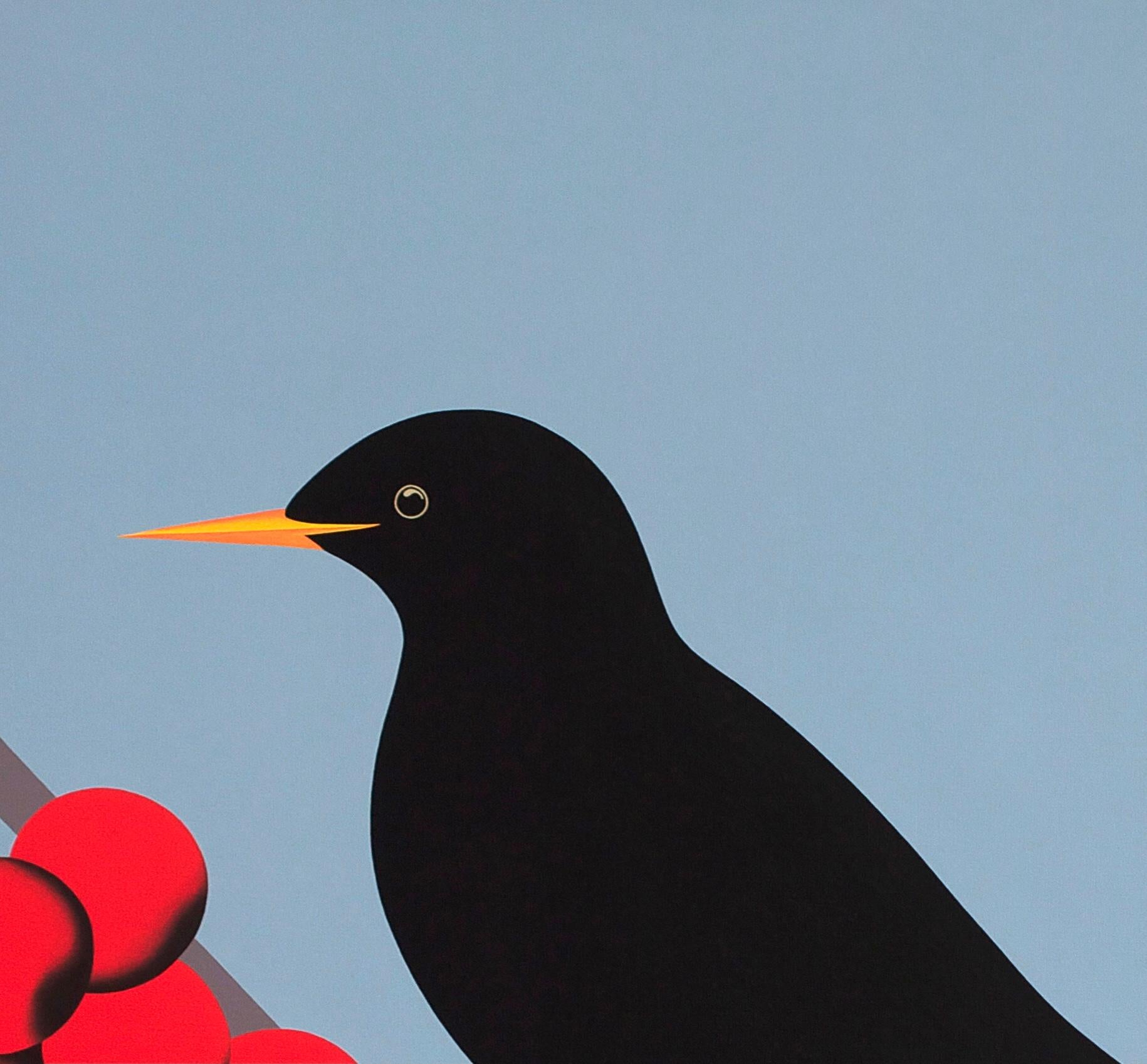 black bird painting