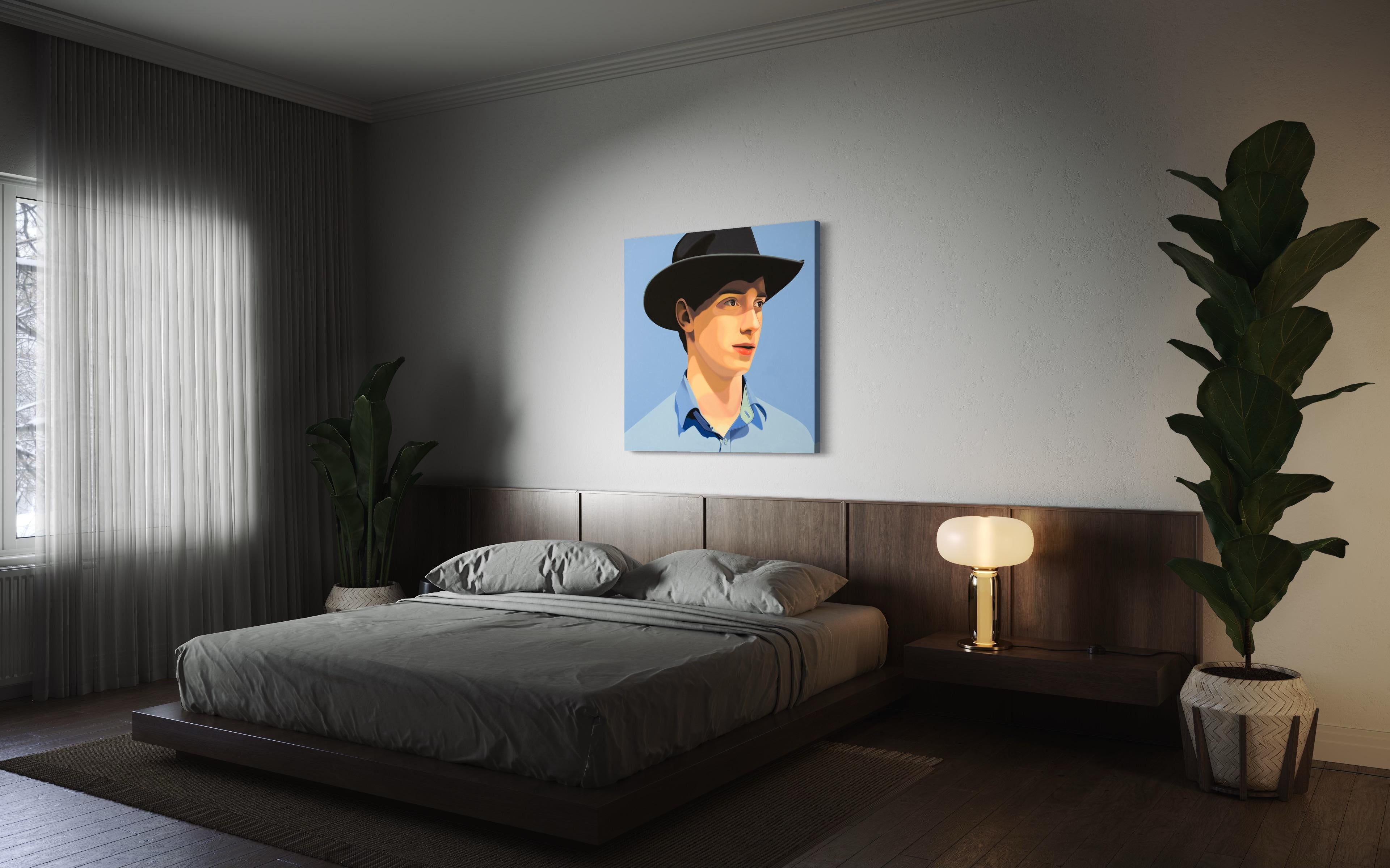 Cowboy Rob - pintura figurativa en venta 2