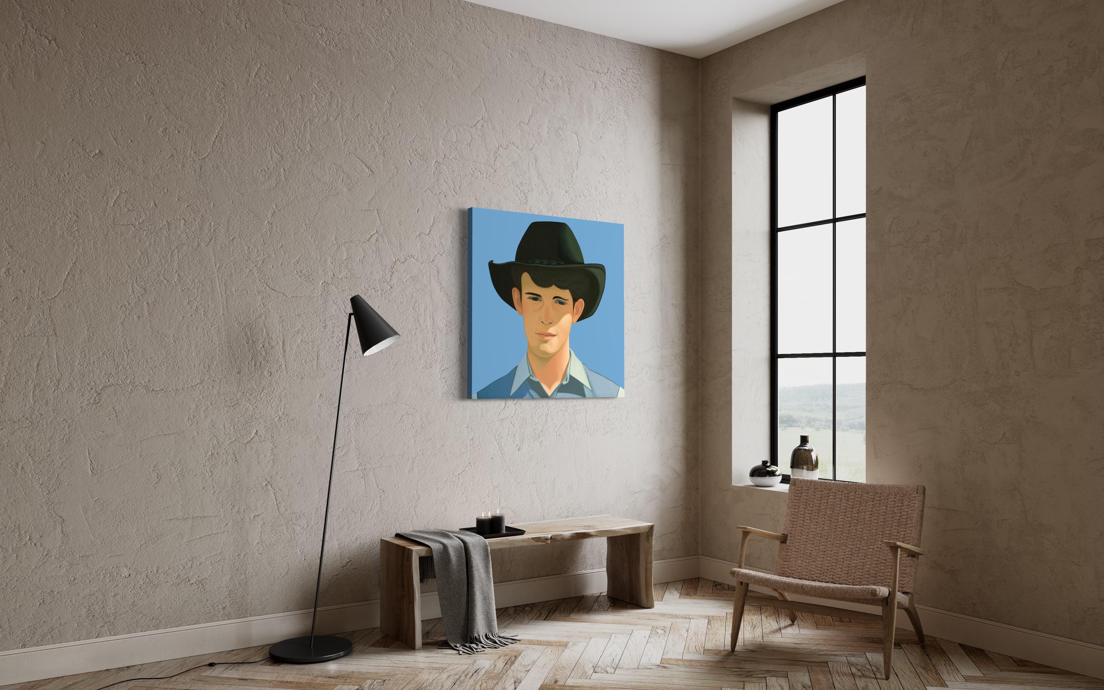 Cowboy Sep 3 - figurative painting For Sale 3