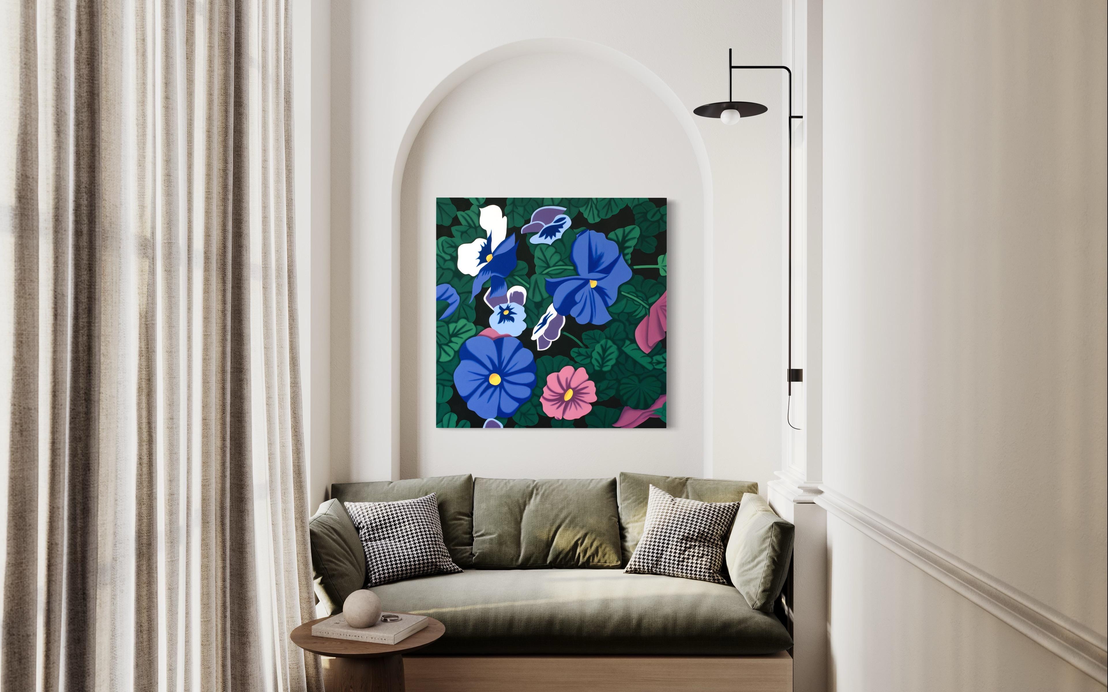 Este hermoso cuadro de flores de Jeroen Allart forma parte de sus pinturas figurativas minimalistas que realizó en Holanda, su país natal.

Una granja se alza ante ti en el horizonte. Un molino de viento corta majestuosamente el cielo azul. Un