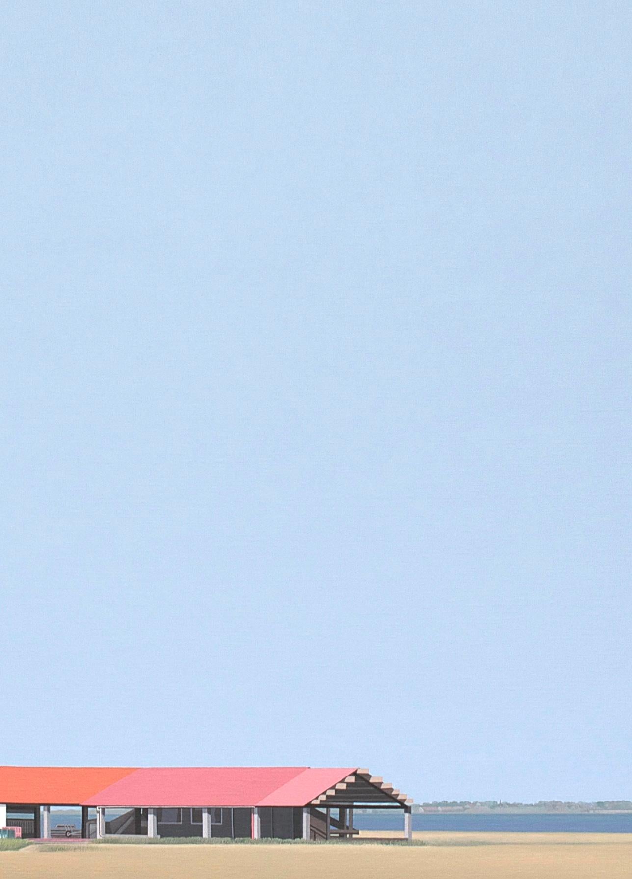Una fattoria si staglia all'orizzonte. Un mulino a vento taglia maestosamente il cielo blu. Un uccello, dipinto con pennellate tese, si pavoneggia su un ramo. Sono immagini tranquille; l'orizzonte è lontano. I dipinti di Jeroen Allart diventano