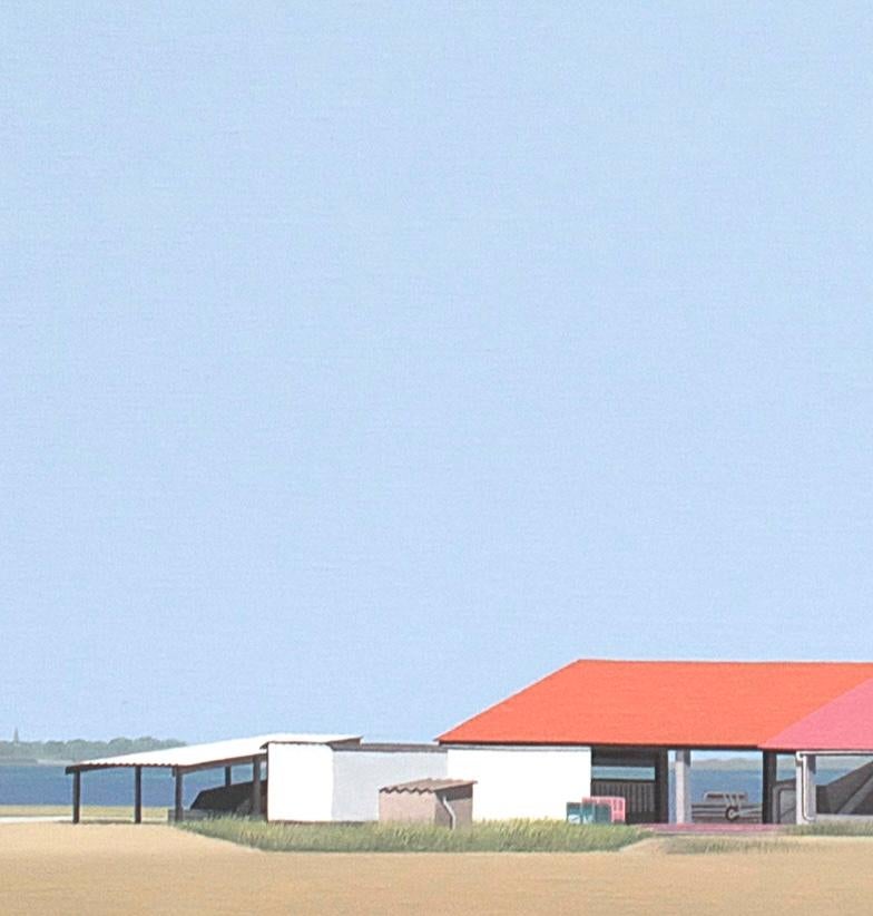 Paisaje neerlandés II - pintura de paisaje en venta 1