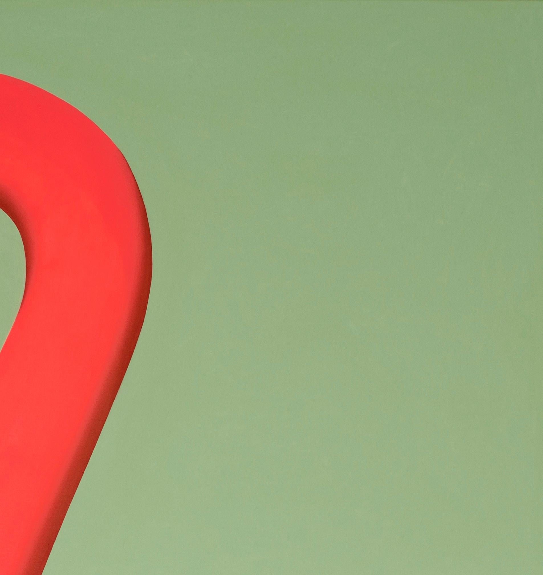 Flamingo in Rosa – Landschaftsgemälde im Angebot 6