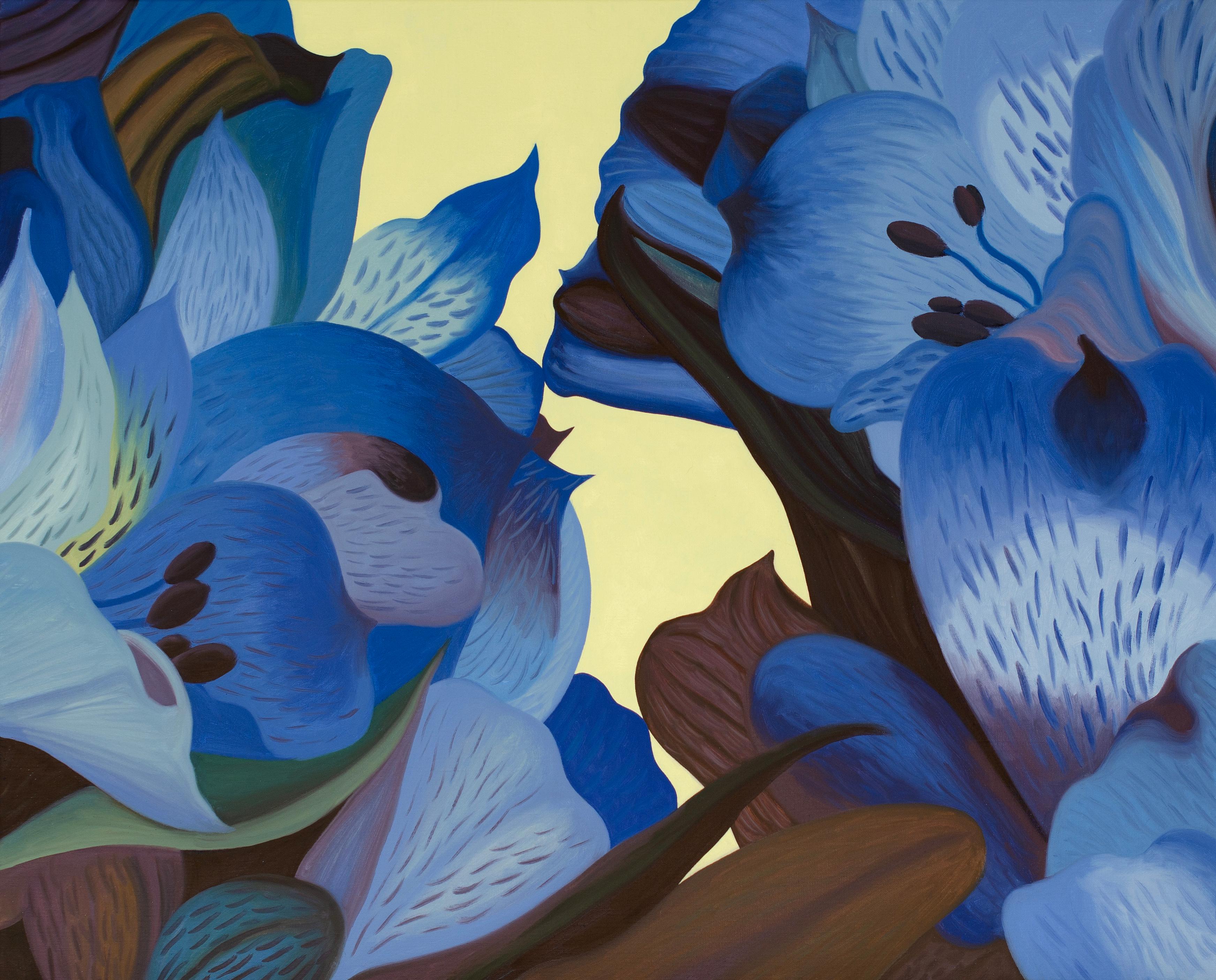 Jeroen Allart Landscape Painting – Royal Flora – Landschaftsmalerei, Tiermalerei