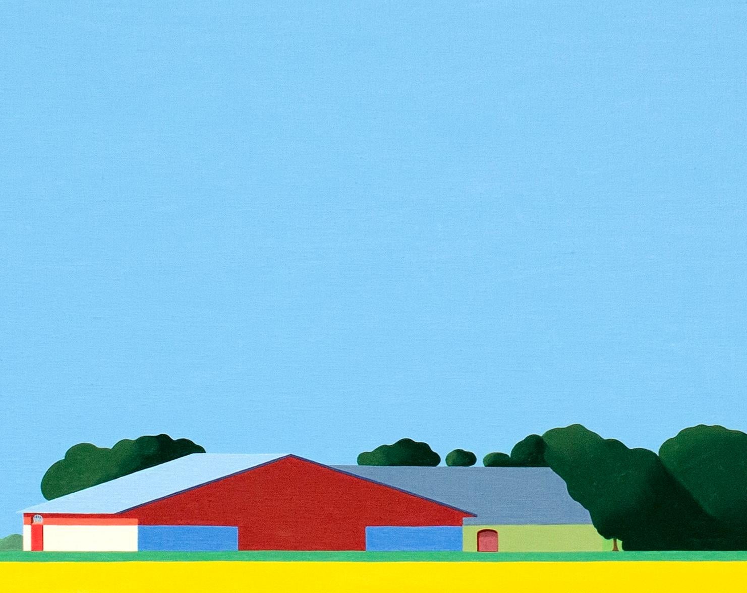 Skane Lan 2023 - pittura di paesaggio - Landscape Painting Blu di Jeroen Allart