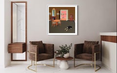 Raum im Stil von 2019 – figurative Landschaftsmalerei