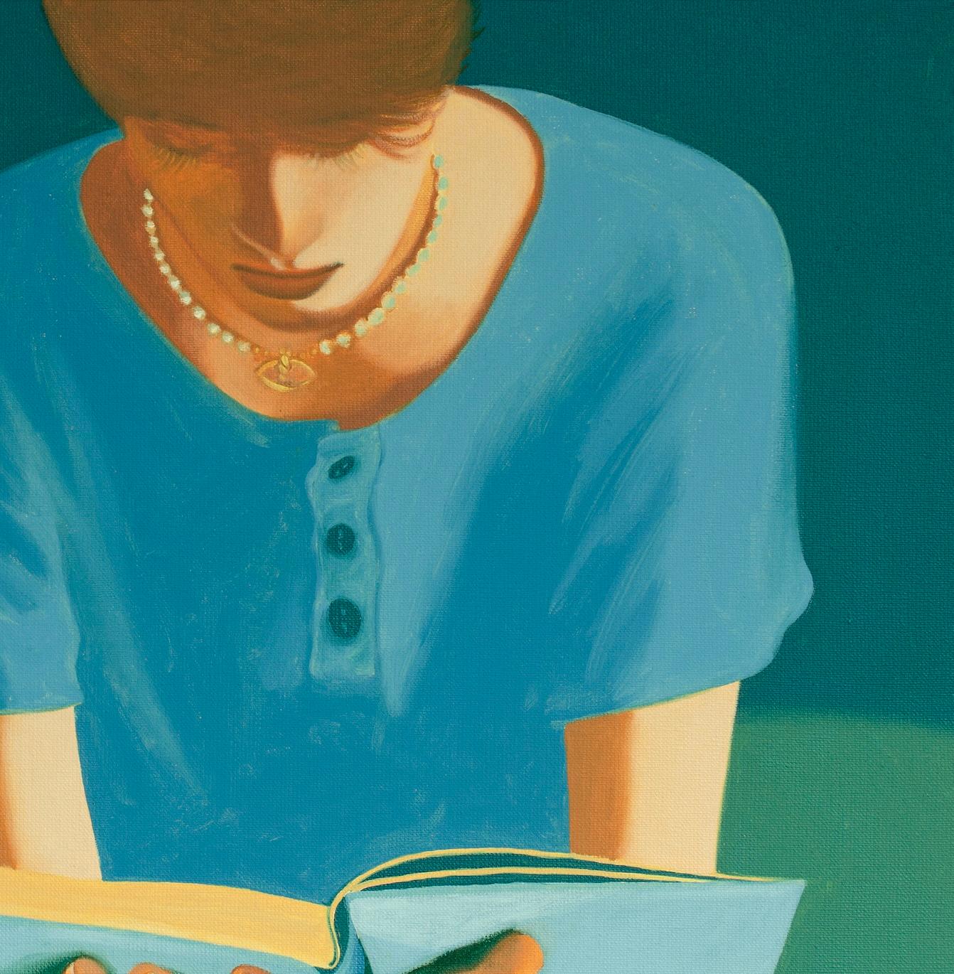 Der Lesender Junge – figurative Malerei im Angebot 5