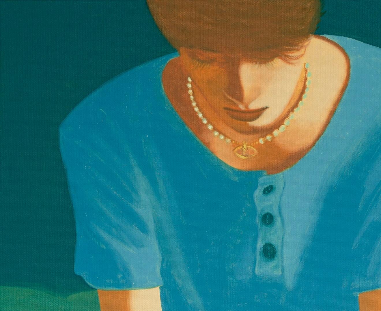 Der Lesender Junge – figurative Malerei im Angebot 3